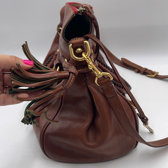 DOONEY & BOURKE Florentine Large Satchel Chestnut Brown Serial #J3856550 - Picture 5 of 16